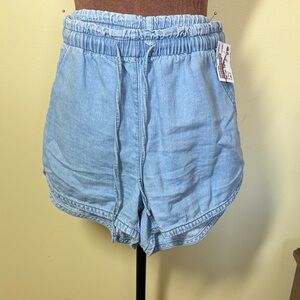 Light Blue Denim Women's Shorts